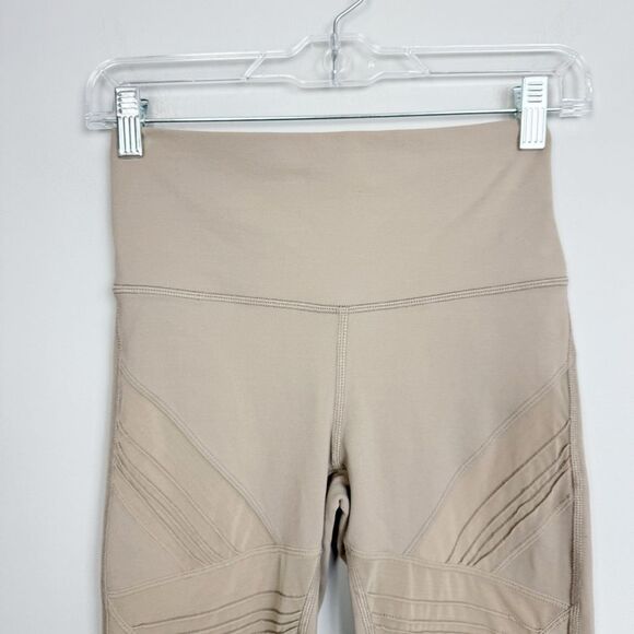 ALO YOGA | Tan Moto High Rise Full Length Leggings Women’s Size Small - Picture 7 of 16